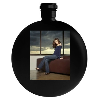 Emmy Rossum Round Flask