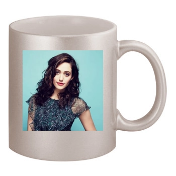 Emmy Rossum 11oz Metallic Silver Mug