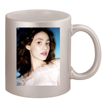 Emmy Rossum 11oz Metallic Silver Mug