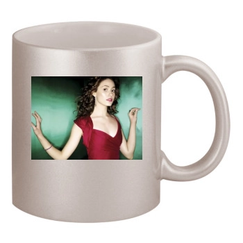 Emmy Rossum 11oz Metallic Silver Mug