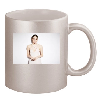 Emmy Rossum 11oz Metallic Silver Mug