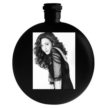 Emmy Rossum Round Flask