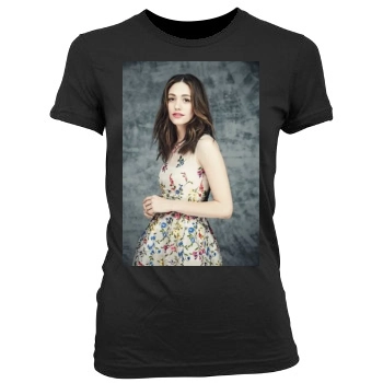 Emmy Rossum Women's Junior Cut Crewneck T-Shirt