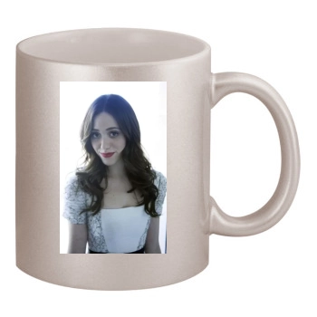 Emmy Rossum 11oz Metallic Silver Mug