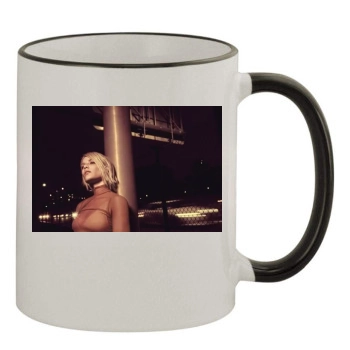 Halsey 11oz Colored Rim & Handle Mug