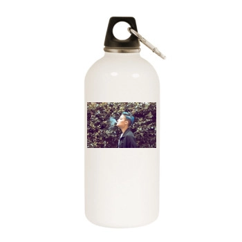 Halsey White Water Bottle With Carabiner
