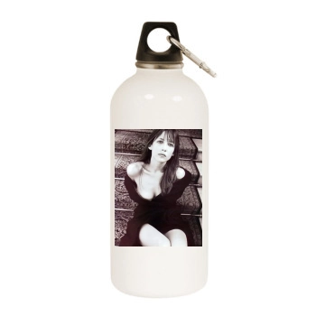 Sophie Marceau White Water Bottle With Carabiner