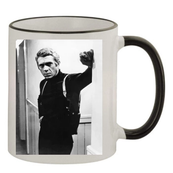 Steve Mcqueen 11oz Colored Rim & Handle Mug