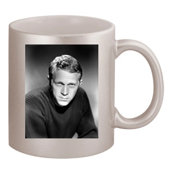 Steve Mcqueen 11oz Metallic Silver Mug