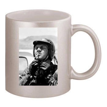 Steve Mcqueen 11oz Metallic Silver Mug