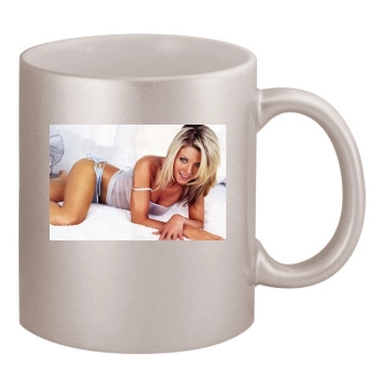 Tara Reid 11oz Metallic Silver Mug