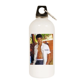 Taylor Lautner White Water Bottle With Carabiner