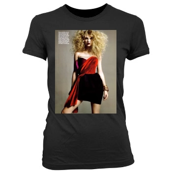 Taylor Swift Women's Junior Cut Crewneck T-Shirt