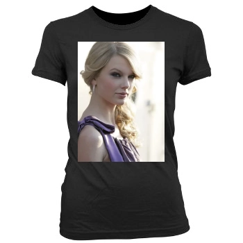 Taylor Swift Women's Junior Cut Crewneck T-Shirt