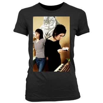 Tegan and Sara Women's Junior Cut Crewneck T-Shirt