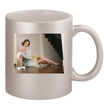 Teri Hatcher 11oz Metallic Silver Mug