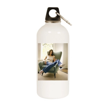 Teri Hatcher White Water Bottle With Carabiner