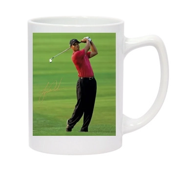 Tiger Woods 14oz White Statesman Mug