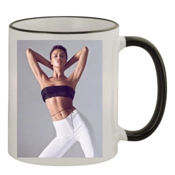 Irina Shayk 11oz Colored Rim & Handle Mug