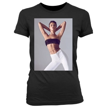 Irina Shayk Women's Junior Cut Crewneck T-Shirt