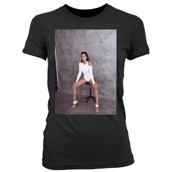 Irina Shayk Women's Junior Cut Crewneck T-Shirt