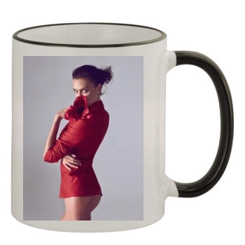 Irina Shayk 11oz Colored Rim & Handle Mug