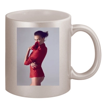 Irina Shayk 11oz Metallic Silver Mug