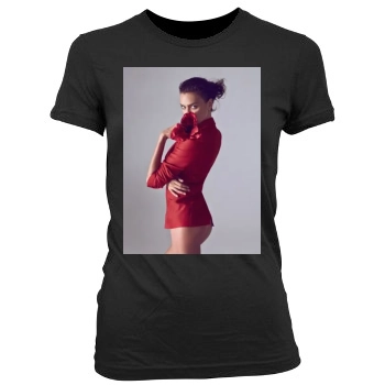 Irina Shayk Women's Junior Cut Crewneck T-Shirt