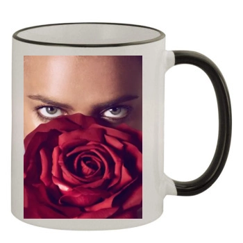 Irina Shayk 11oz Colored Rim & Handle Mug