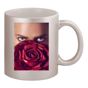 Irina Shayk 11oz Metallic Silver Mug