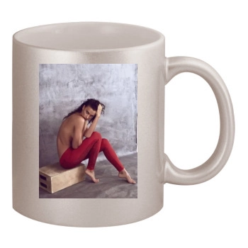 Irina Shayk 11oz Metallic Silver Mug