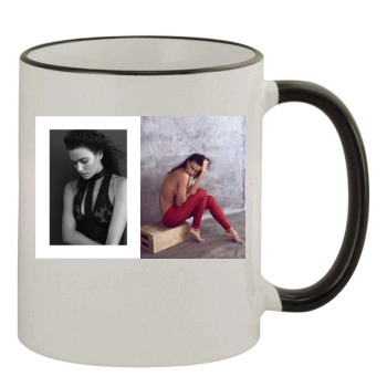 Irina Shayk 11oz Colored Rim & Handle Mug