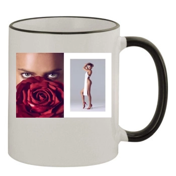 Irina Shayk 11oz Colored Rim & Handle Mug