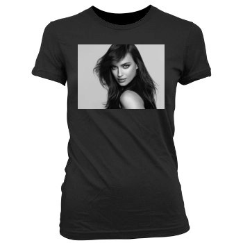 Irina Shayk Women's Junior Cut Crewneck T-Shirt