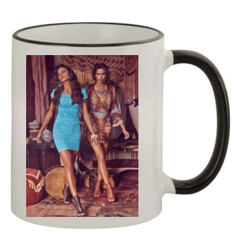 Irina Shayk 11oz Colored Rim & Handle Mug