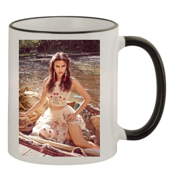 Irina Shayk 11oz Colored Rim & Handle Mug