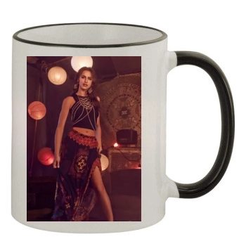 Irina Shayk 11oz Colored Rim & Handle Mug