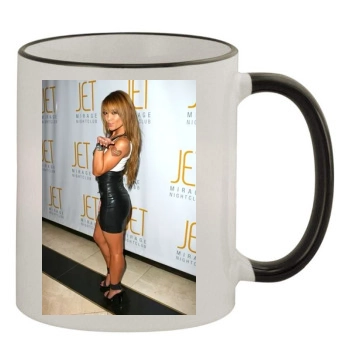 Tila Tequila 11oz Colored Rim & Handle Mug