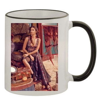 Irina Shayk 11oz Colored Rim & Handle Mug