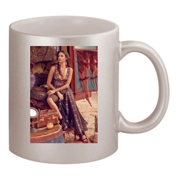 Irina Shayk 11oz Metallic Silver Mug