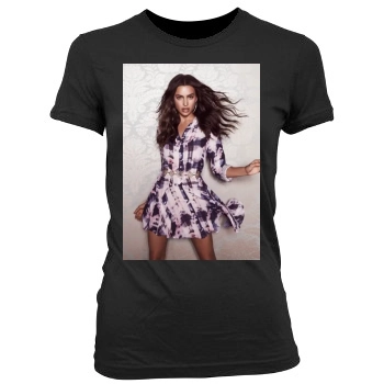 Irina Shayk Women's Junior Cut Crewneck T-Shirt