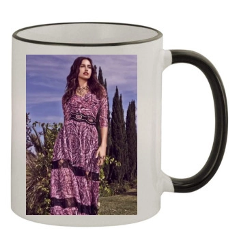 Irina Shayk 11oz Colored Rim & Handle Mug