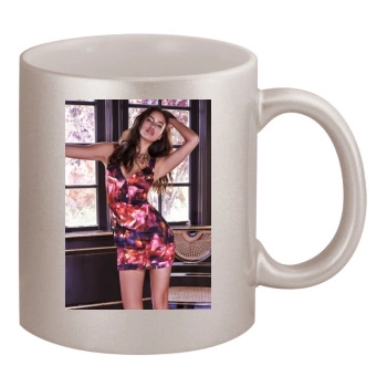 Irina Shayk 11oz Metallic Silver Mug