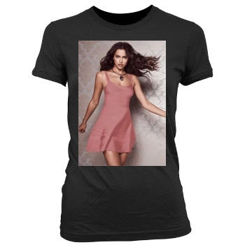 Irina Shayk Women's Junior Cut Crewneck T-Shirt