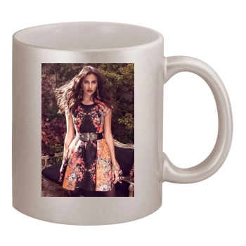 Irina Shayk 11oz Metallic Silver Mug