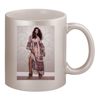 Irina Shayk 11oz Metallic Silver Mug