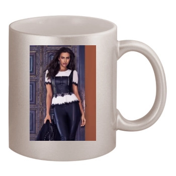 Irina Shayk 11oz Metallic Silver Mug