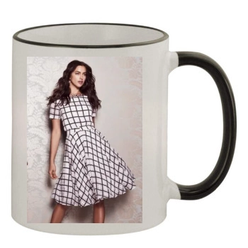 Irina Shayk 11oz Colored Rim & Handle Mug