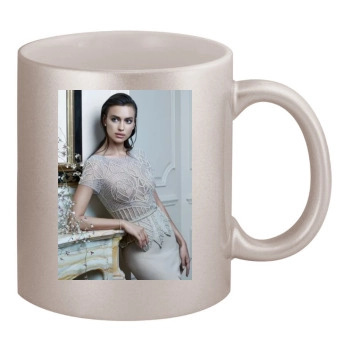 Irina Shayk 11oz Metallic Silver Mug