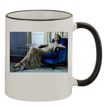 Irina Shayk 11oz Colored Rim & Handle Mug